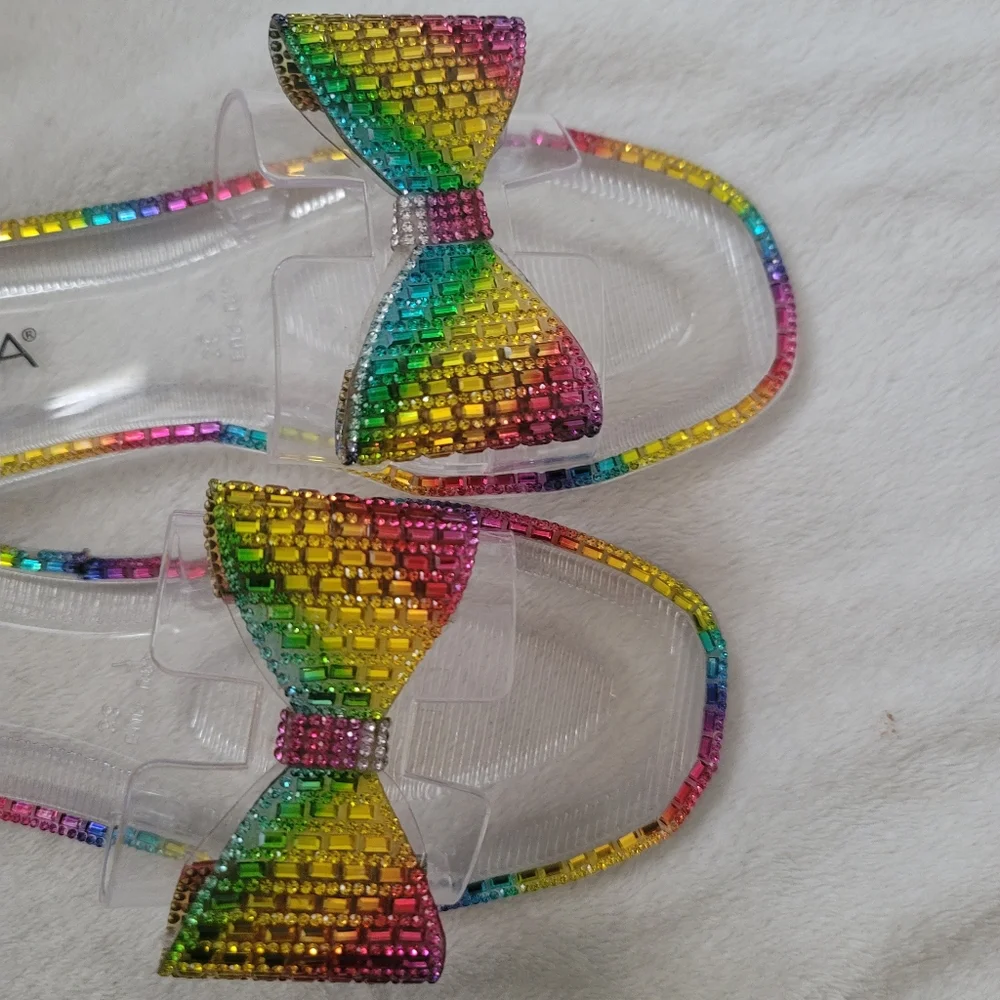 💣Just In 💣Studded Clear Multicolored Sandals - Picture 5 of 5